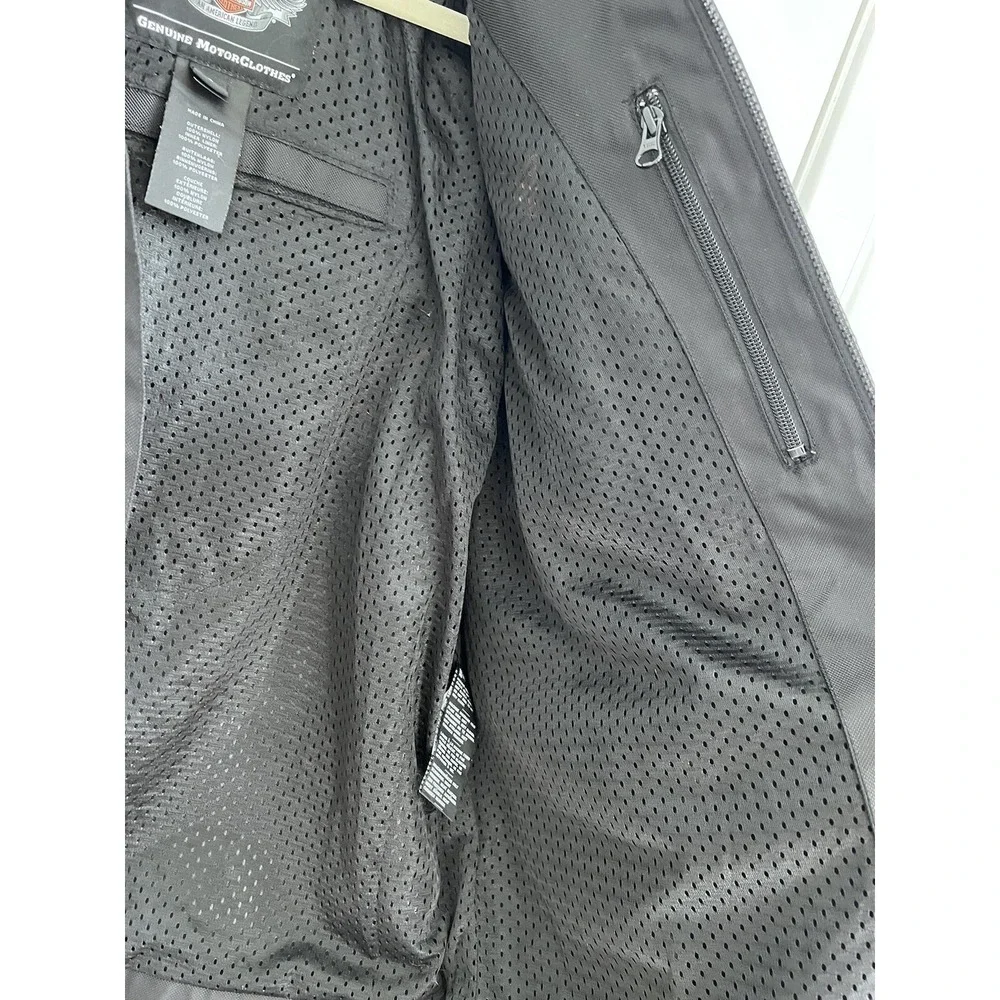 Harley Davidson Men's Ride Ready Textile Flame Jacket Black XL